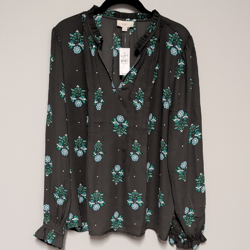 LOFT Floral Blouse